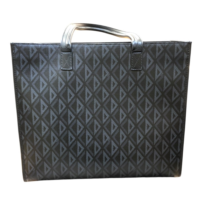 クリスチャン・ディオール Christian Dior CDダイヤモンドサファリトートバッグ 1ESSH224CDP ブラック/シルバー金具 PVC メンズ トートバッグ