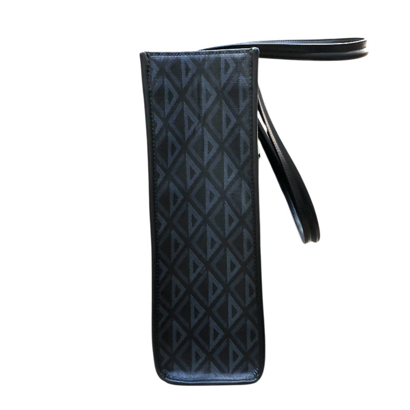 クリスチャン・ディオール Christian Dior CDダイヤモンドサファリトートバッグ 1ESSH224CDP ブラック/シルバー金具 PVC メンズ トートバッグ