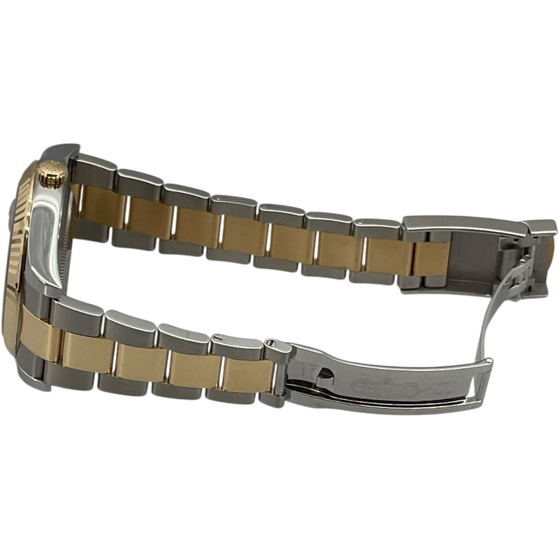 ロレックス ROLEX デイトジャスト2 ストレート 116333 グレー K18/SS 自動巻き メンズ 腕時計