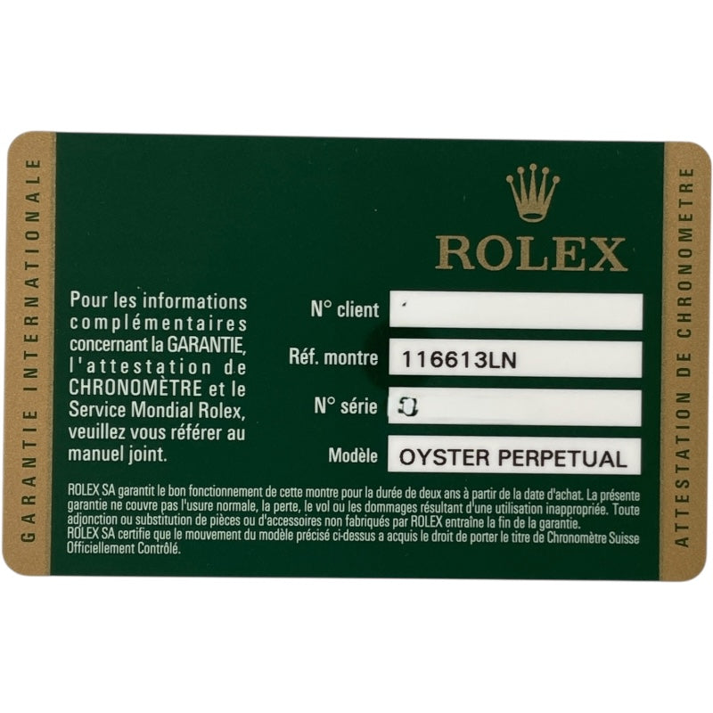 ロレックス ROLEX サブマリーナ 116613LN ブラック K18/SS 自動巻き メンズ 腕時計