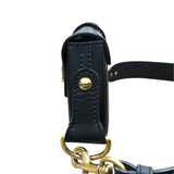 クリスチャン・ディオール Christian Dior D-FENCE ショルダーバッグ ブラック/ゴールド金具 レザー レディース ショルダーバッグ