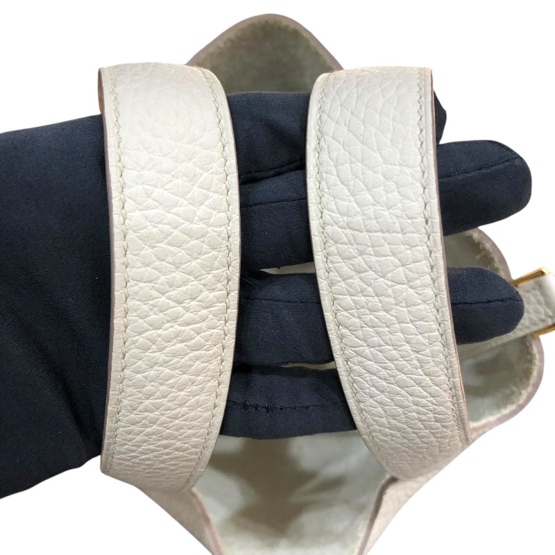 エルメス HERMES ピコタンロックPM U刻印 べトン/ゴールド金具 トリヨン レディース ハンドバッグ