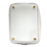 エルメス HERMES ピコタンロックPM U刻印 べトン/ゴールド金具 トリヨン レディース ハンドバッグ