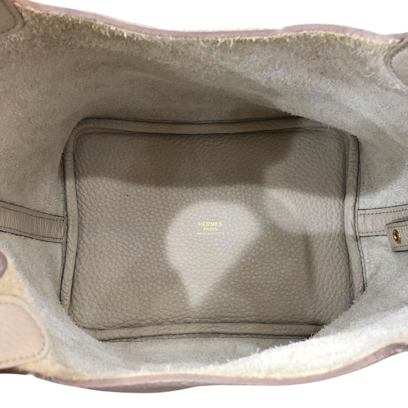 エルメス HERMES ピコタンロックPM U刻印 べトン/ゴールド金具 トリヨン レディース ハンドバッグ
