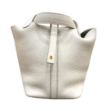 エルメス HERMES ピコタンロックPM U刻印 べトン/ゴールド金具 トリヨン レディース ハンドバッグ