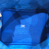 エルメス HERMES ピコタンロックPM Y刻印 ブルーフランス/シルバー金具 トリヨン レディース ハンドバッグ