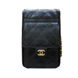シャネル CHANEL CHANEL25 スモール AS5293 ブラック/ゴールド金具 カーフ シャイニーカーフ レディース ショルダーバッグ
