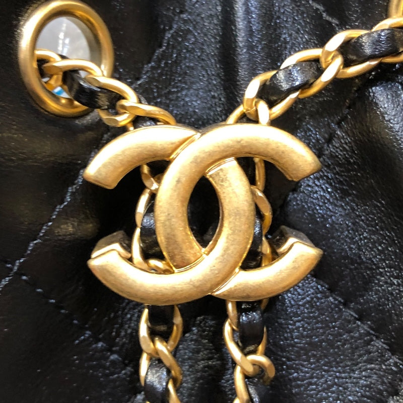 シャネル CHANEL CHANEL25 スモール AS5293 ブラック/ゴールド金具 カーフ シャイニーカーフ レディース ショルダーバッグ