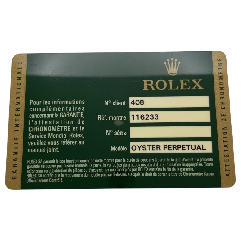 ロレックス ROLEX デイトジャスト36 116233G グレー K18YG/SS 自動巻き メンズ 腕時計