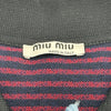 ミュウミュウ miu miu 半袖ニットワンピース MJA775 ネイビー ポリエステル レディース ワンピース