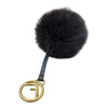 フェンディ FENDI ポンポンチャーム ブラック　ゴールド ファー アクセサリー