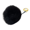 フェンディ FENDI ポンポンチャーム ブラック　ゴールド ファー アクセサリー