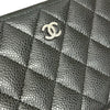 シャネル CHANEL マトラッセクラシックロングフラップウォレット AP0242 ブラック シルバー金具 キャビアスキン ユニセックス 長財布