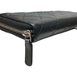 シャネル CHANEL マトラッセクラシックロングフラップウォレット AP0242 ブラック シルバー金具 キャビアスキン ユニセックス 長財布