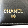 シャネル CHANEL ココマークコンパクトウォレット AP4181 ブラック ゴールド金具 キャビアスキン レディース 二つ折り財布