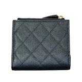 シャネル CHANEL ココマークコンパクトウォレット AP4181 ブラック ゴールド金具 キャビアスキン レディース 二つ折り財布