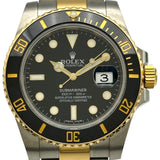 ロレックス ROLEX サブマリーナ 116613LN ブラック ゴールド/ステンレススチール 自動巻き メンズ 腕時計
