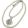 シャネル CHANEL 2連ロングパールネックレス ホワイト メタル/レジンパール/ラインストーン アクセサリー