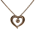 スタージュエリー STAR JEWELRY ハートモチーフ ダイヤネックレス ゴールド Au416 ジュエリー