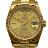 ロレックス ROLEX デイデイト 18238 シャンパン K18/イエローゴールド 自動巻き メンズ 腕時計