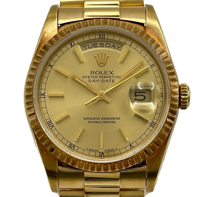 ロレックス ROLEX デイデイト 18238 シャンパン K18/イエローゴールド