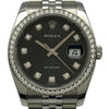 ロレックス ROLEX デイトジャスト36ホリコン 116244G ブラック ホワイトゴールド/ステンレススチール 自動巻き メンズ 腕時計
