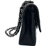 シャネル CHANEL マトラッセ25 A01112 6番台 ブラック シルバー金具 ラムスキン レディース ショルダーバッグ