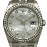 ロレックス ROLEX デイトジャスト36 116244NG ホワイトシェル ホワイトゴールド/ステンレススチール 自動巻き メンズ 腕時計