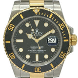 ロレックス ROLEX サブマリーナ 116613LN ブラック ゴールド/ステンレススチール 自動巻き メンズ 腕時計