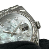 ロレックス ROLEX デイトジャスト36 116244NR ホワイトシェル ホワイトゴールド/ステンレススチール 自動巻き メンズ 腕時計
