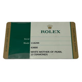 ロレックス ROLEX デイトジャスト36 116244NR ホワイトシェル ホワイトゴールド/ステンレススチール 自動巻き メンズ 腕時計