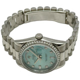 ロレックス ROLEX デイデイト36 118346A アイスブルー プラチナ 自動巻き メンズ 腕時計