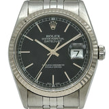 ロレックス ROLEX デイトジャスト 16234 ブラック ホワイトゴールド/ステンレススチール 自動巻き メンズ 腕時計