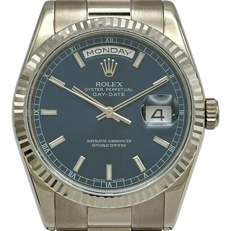 ロレックス ROLEX デイデイト36 118239 ブルー ホワイトゴールド 自動巻き メンズ 腕時計 ロレックス ROLEX デイデイト36 118239 ブルー ホワイトゴールド 自動