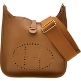 エルメス HERMES エヴリン3PM K刻印 ゴールド ゴールド金具 トリヨン レディース ショルダーバッグ