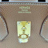 エルメス HERMES バーキン25 K刻印 ゴールド ゴールド金具 トゴ レディース ハンドバッグ