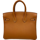 エルメス HERMES バーキン25 K刻印 ゴールド ゴールド金具 トゴ レディース ハンドバッグ