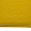 トッズ TOD’S 三つ折りコンパクトウォレット ベージュ/イエロー シルバー金具 カーフスキン レディース 三つ折り財布