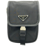 プラダ PRADA Re Nylon ショルダーバッグ 2VD043 ブラック サフィアーノレザー レディース ショルダーバッグ