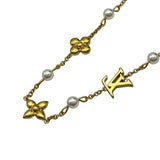 ルイ・ヴィトン LOUIS VUITTON LVルイザネックレス ゴールド メタル/パール アクセサリー