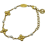 ルイ・ヴィトン LOUIS VUITTON LVルイザブレスレット ゴールド メタル/パール アクセサリー