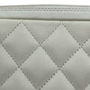 シャネル CHANEL カンボンライン ショルダーバッグ A25178 8番台 ホワイト/ブラック シルバー金具 ラムスキン レディース ショルダーバッグ