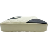 シャネル CHANEL カンボンライン ショルダーバッグ A25178 8番台 ホワイト/ブラック シルバー金具 ラムスキン レディース ショルダーバッグ