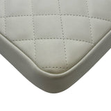 シャネル CHANEL カンボンライン ショルダーバッグ A25178 8番台 ホワイト/ブラック シルバー金具 ラムスキン レディース ショルダーバッグ