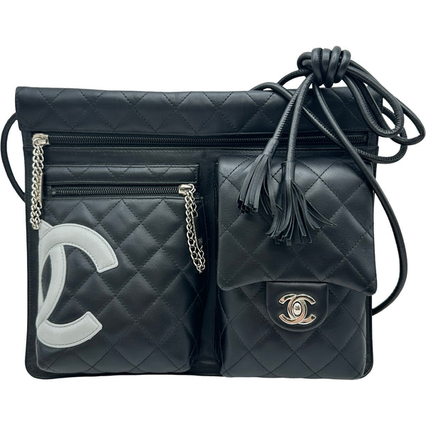 シャネル CHANEL カンボンライン ショルダーバッグ A28125 9番台