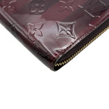 ルイ・ヴィトン LOUIS VUITTON ジッピーウォレット M91717 アマラント ヴェルニ レディース 長財布