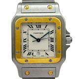 カルティエ Cartier サントス ガルベ LM W20011C4 アイボリー ゴールド/ステンレススチール クオーツ ユニセックス 腕時計
