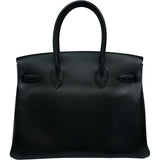 エルメス HERMES バーキン30 □K刻印 ブラック シルバー金具 エプソン レディース ハンドバッグ