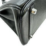 エルメス HERMES バーキン30 □K刻印 ブラック シルバー金具 エプソン レディース ハンドバッグ