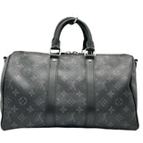 ルイ・ヴィトン LOUIS VUITTON キーポル・バンドリエール 35 M46655 ブラック モノグラム・エクリプス キャンバス メンズ ハンドバッグ